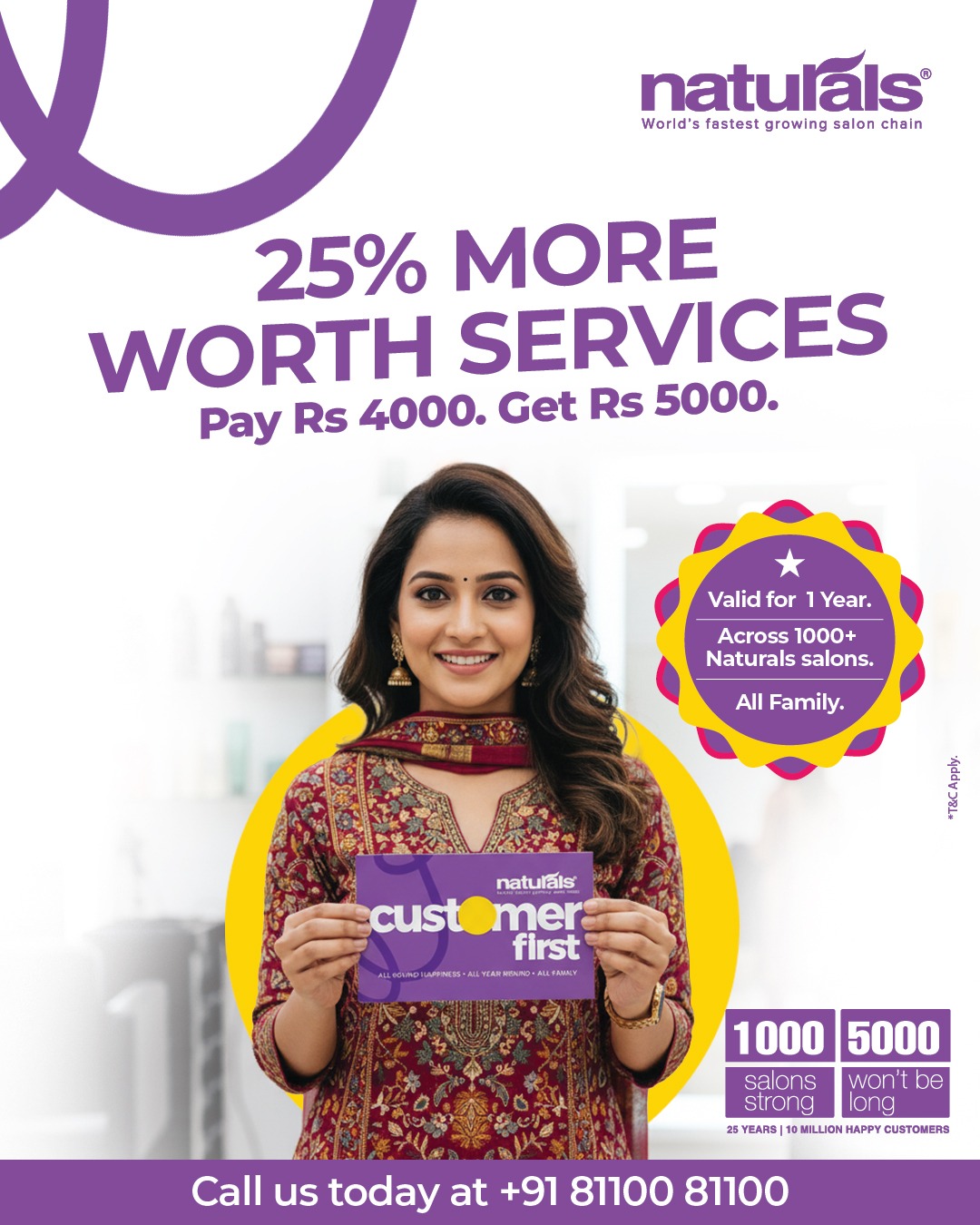 25 percent more worth